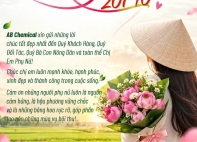 🌸💐 AB CHEMICAL CHÚC MỪNG NGÀY PHỤ NỮ VIỆT NAM 20/10!!!